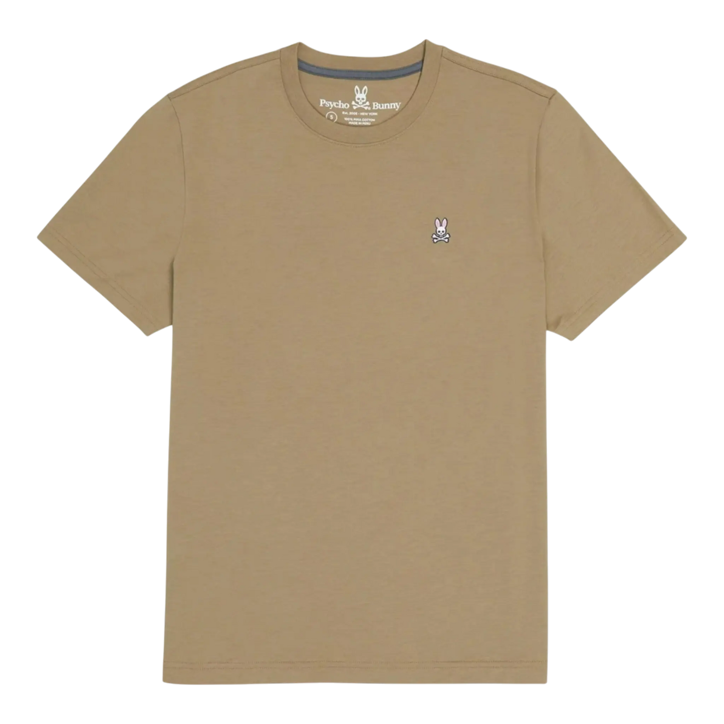 Psycho Bunny Classic Crew Neck Men T-Shirt Antique Taupe