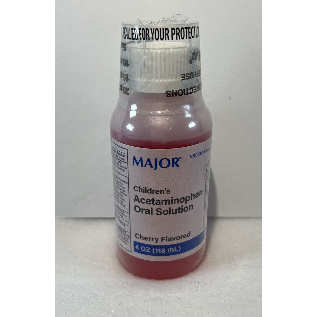 Major® Children’s Acetaminophen Oral Solution – Cherry Flavor (4 fl oz)
