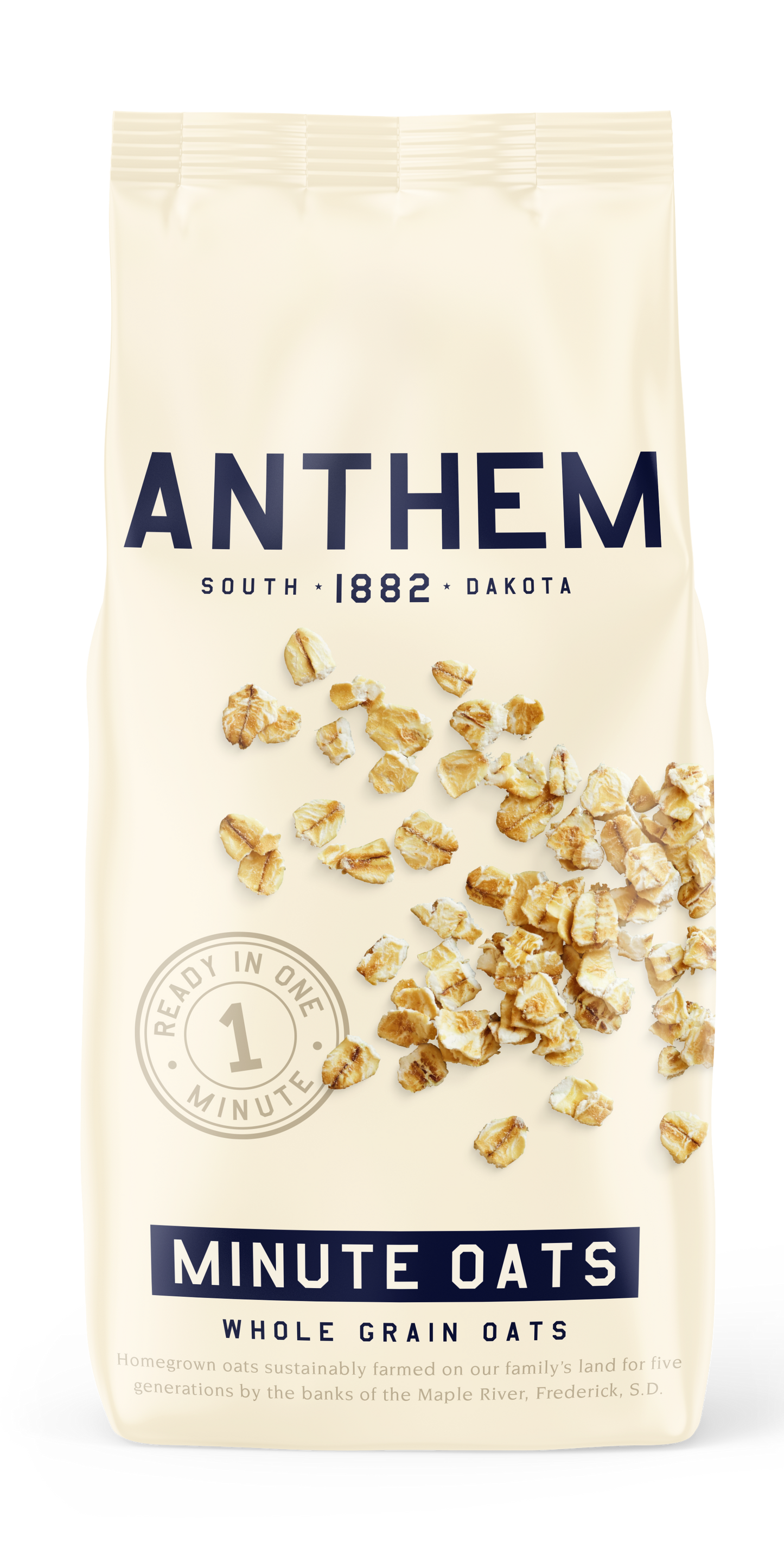 Anthem Oats Whole Grain Quick Oats - 40 Oz Bag (Pack of 6)