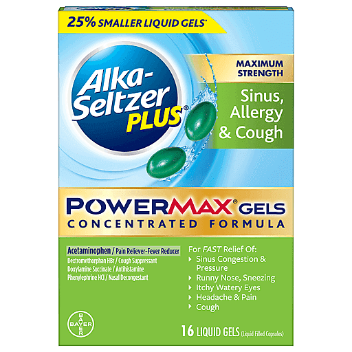 Alka-Seltzer Plus Severe Sinus Powermax Gels 16Ct