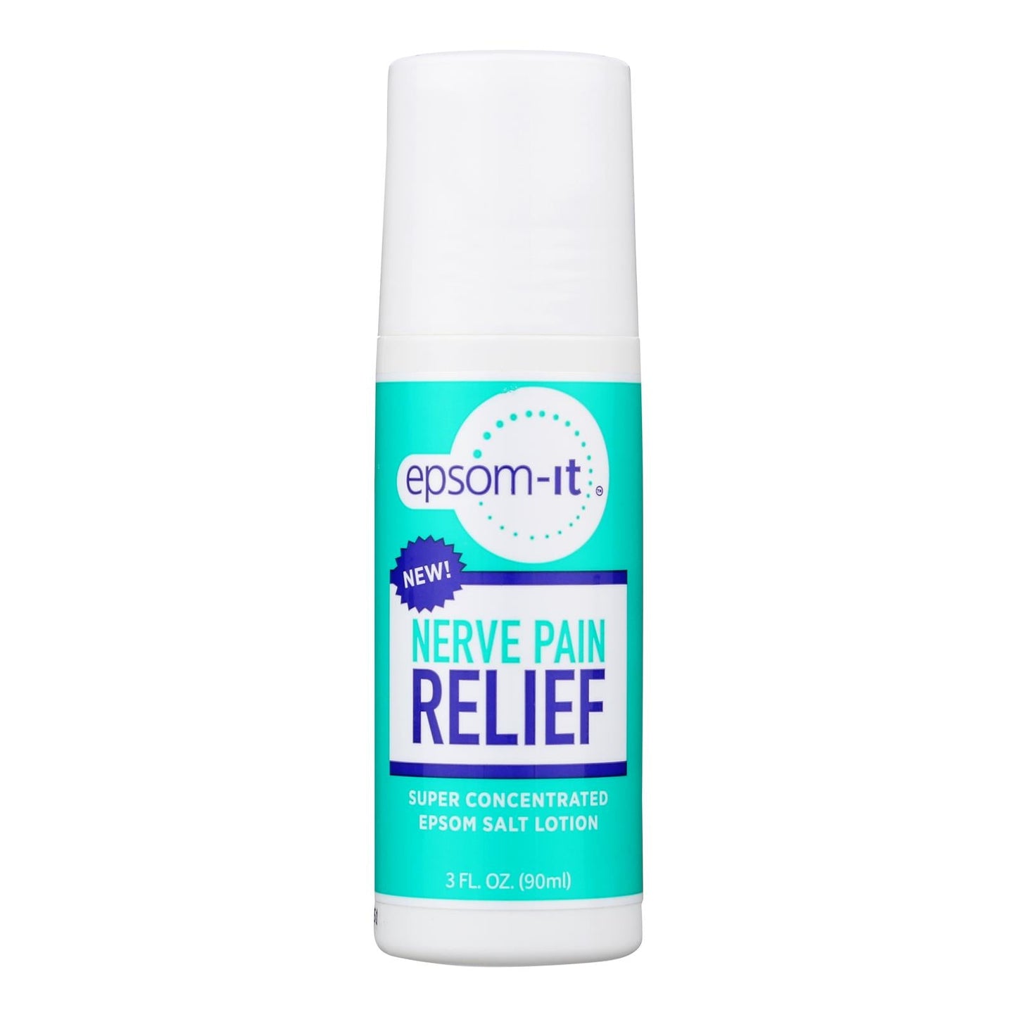 Epsom-it Muscle Pain Relief Salt Rollerball - 3 Oz | Natural Nerve Pain Reduction