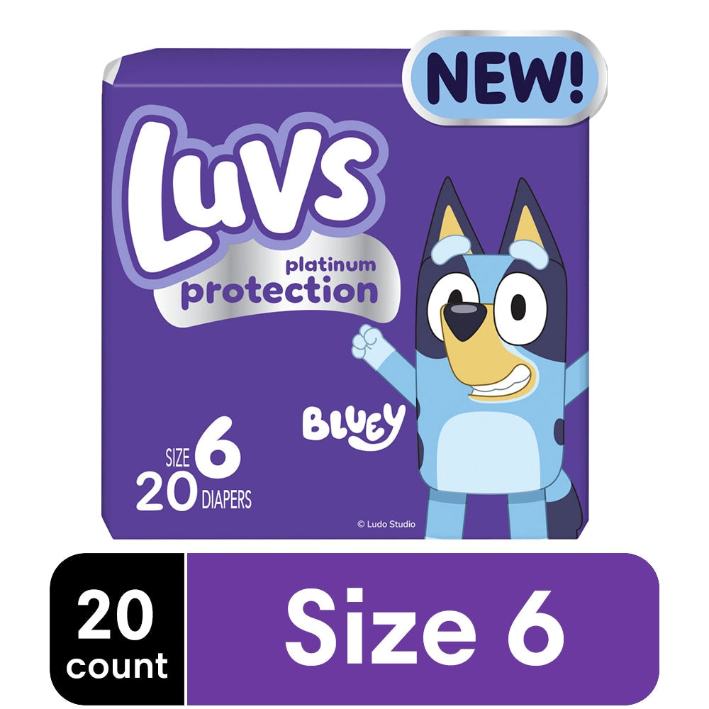 Luvs Platinum Protection Baby Diapers, Size 6 35+ Lbs