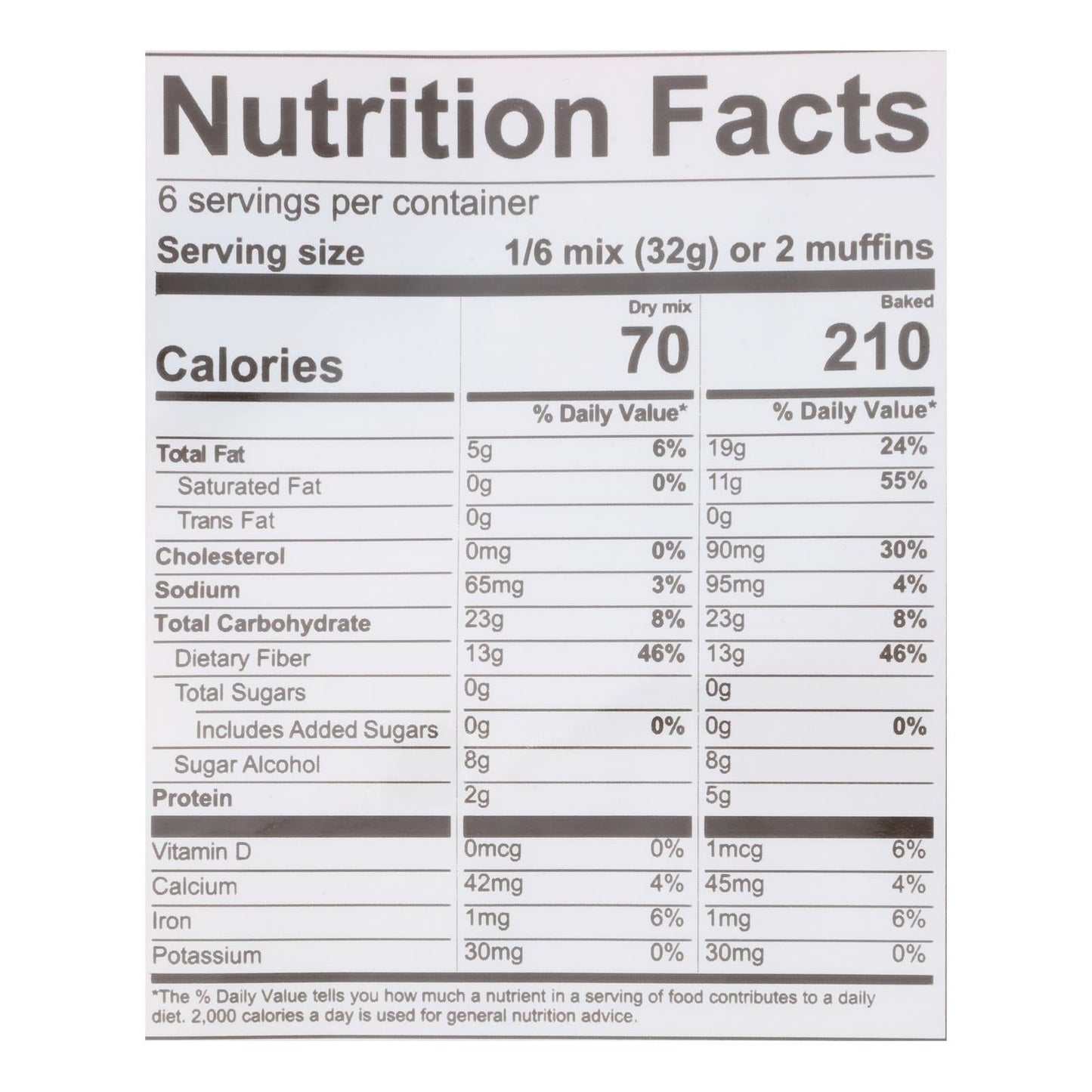 Lakanto Lemon Poppyseed Mix Muffin (8-Pack of 6.77oz Bags)