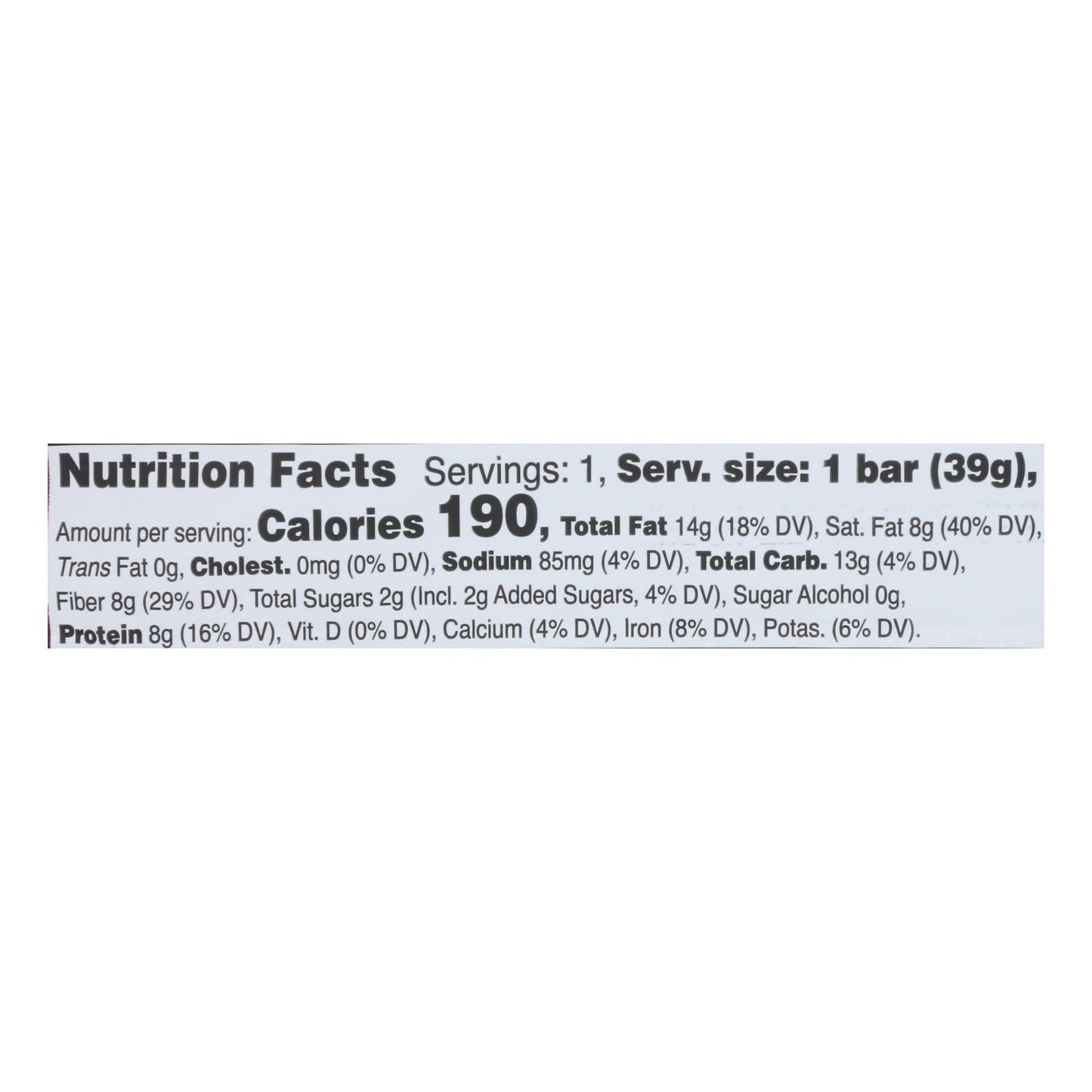 Love Good Fats - Bar Chocolate Chips Coconut - Case Of 12 - 1.38 Oz
