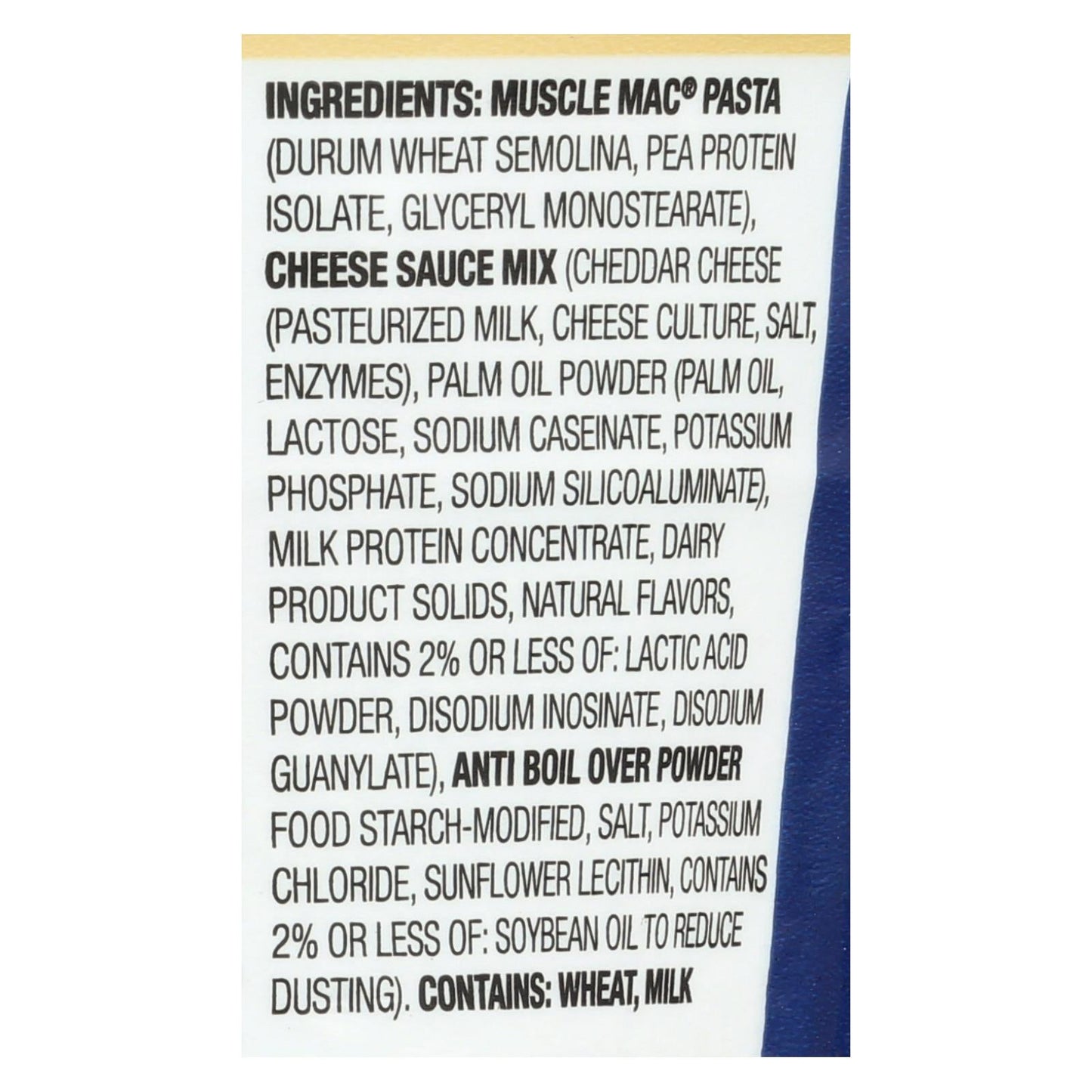 Muscle Mac High Protein Aged Sharp White Cheddar Macaroni & Cheese - Case Of 12 - 3.6 Oz