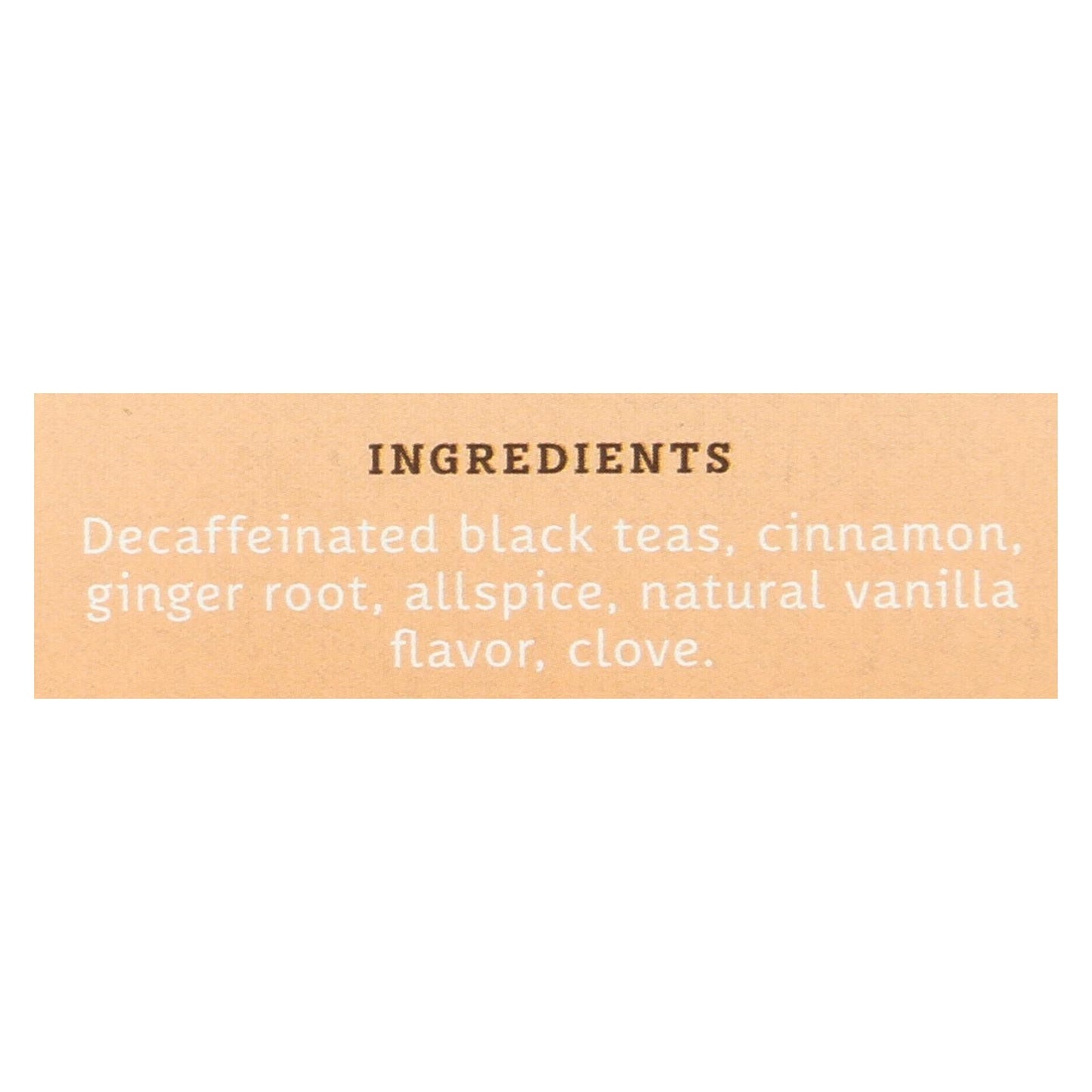 Stash Tea Decaf Vanilla Chai - 6 Cases of 18 Count