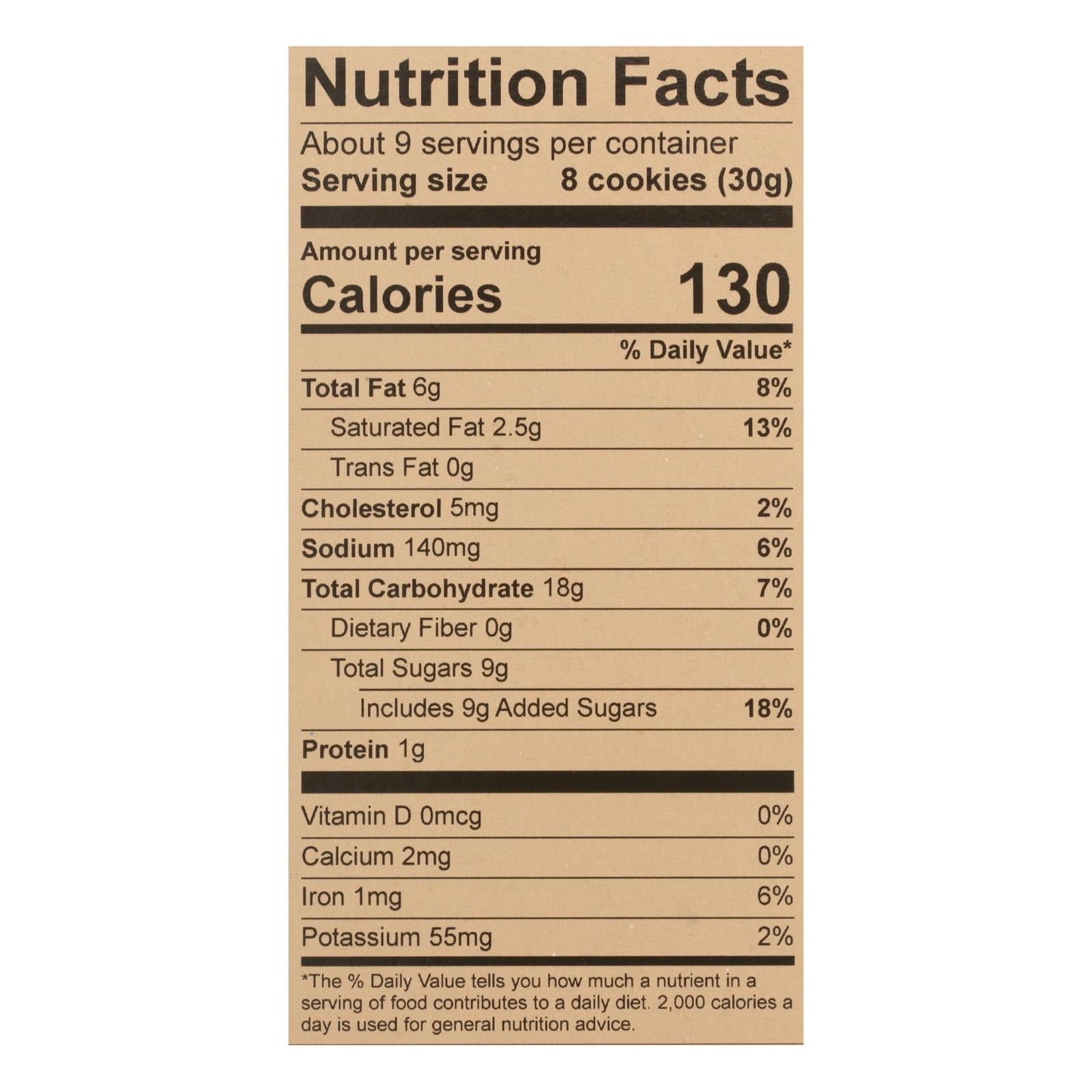 Dewey's Bakery Brownie Crisp Cookies, 9 Oz - Pack of 6