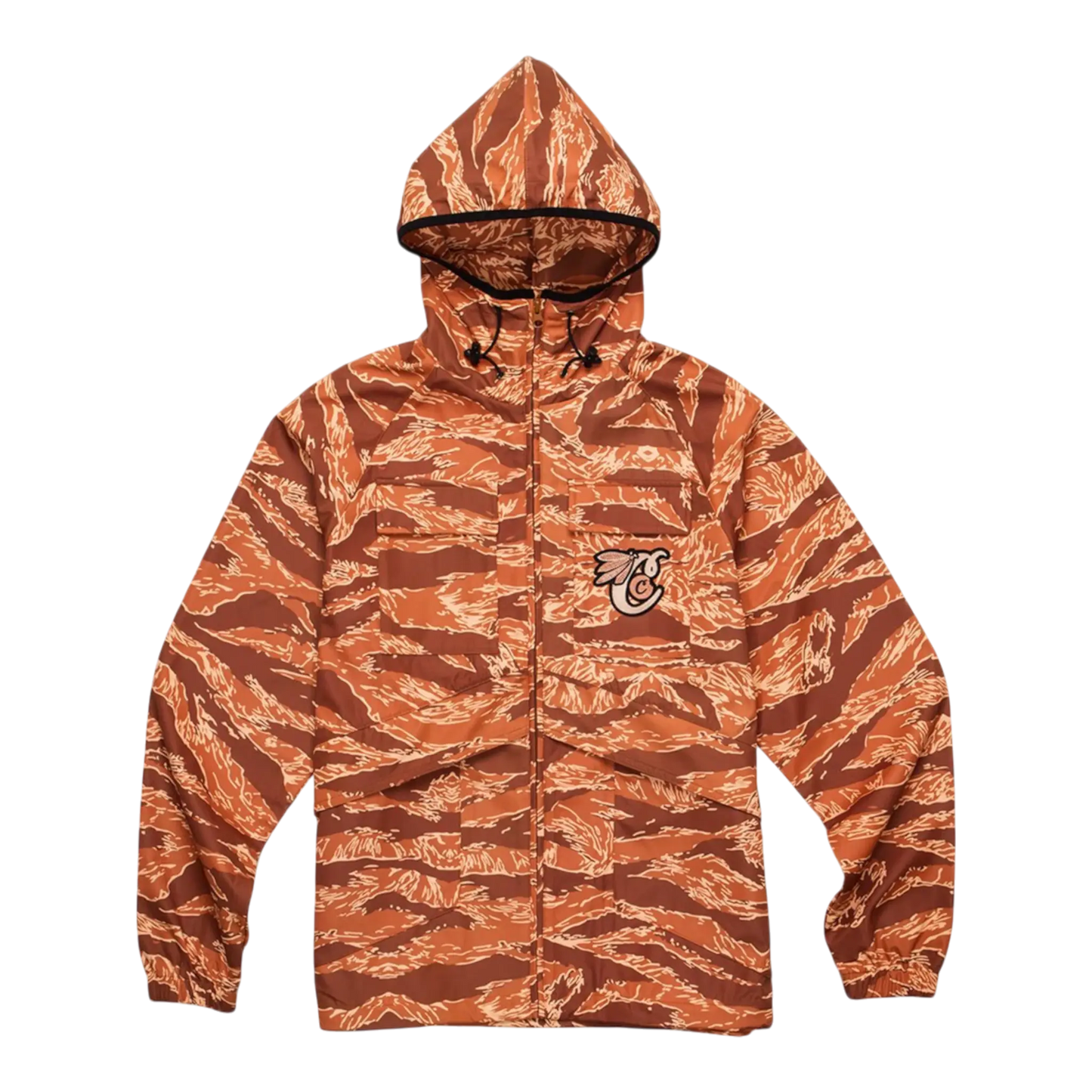 Cookies Top Of The Key Tiger Camo Hooded Shell Men Jacket Carmel