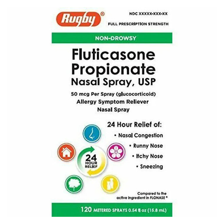 Rugby Fluticasone Propionate Nasal Spray, 0.54 Fl Oz/120 Sprays