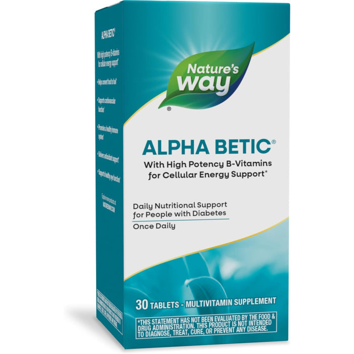 Alpha Betic For Diabetic Health Once A Day Multi Caplets 30Ct