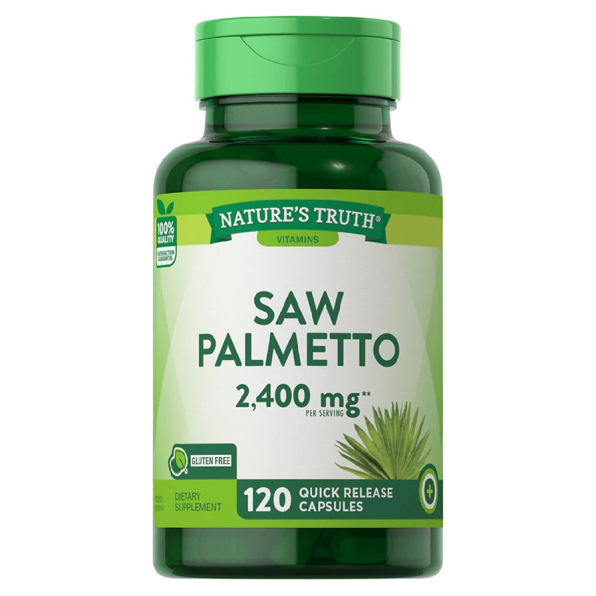 Nature's Trut 2400 Mg,Saw Pametto 120 Quick Release Capsules