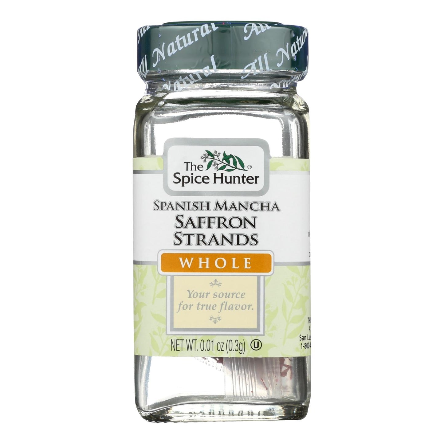 The Spice Hunter Spanish Mancha Saffron Strands - Case Of 6 - .01 Oz