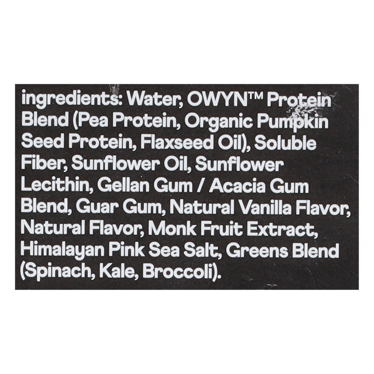 Only What You Need Elite Plant-Based Protein Drink in Vanilla - 11.15 oz (Case of 3 or 4)
