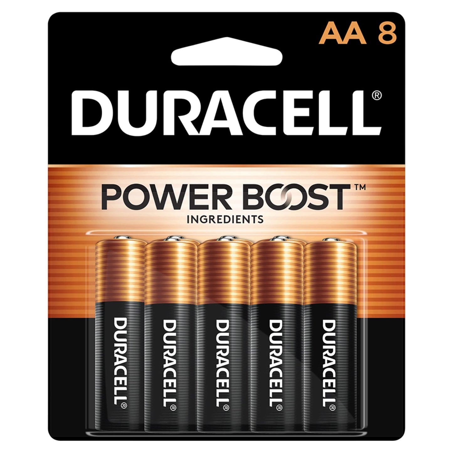 Duracell Buttery Alkaline AA Batteries 1.5V - Case of 48 (8-Packs)