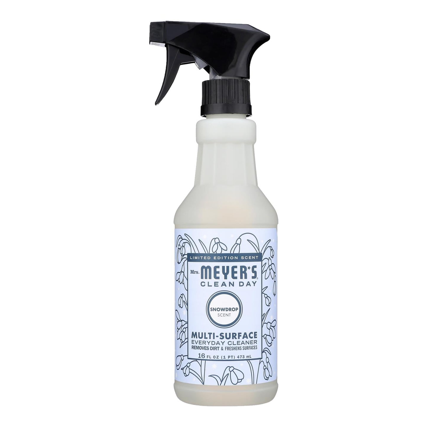 Mrs. Meyer's Clean Day Snow Drop Multi-Surface Cleaner, 16 Oz, Pack of 6
