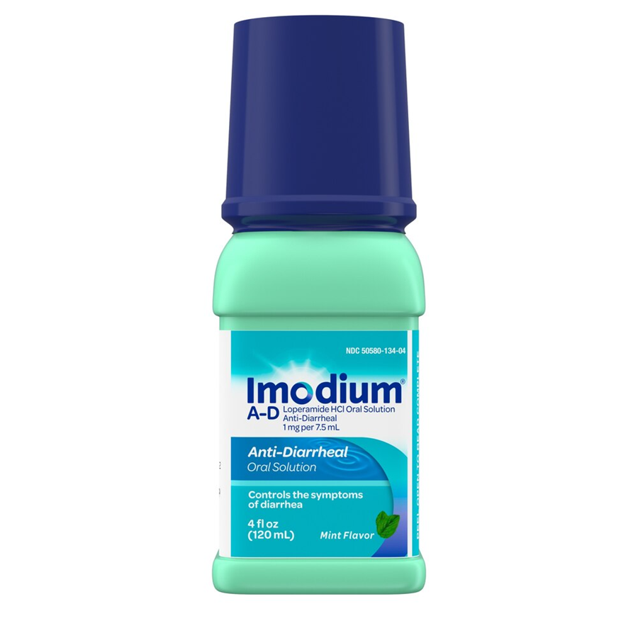 Imodium Oral Solution Mint Flavor Anti Diarrheal 4 Oz