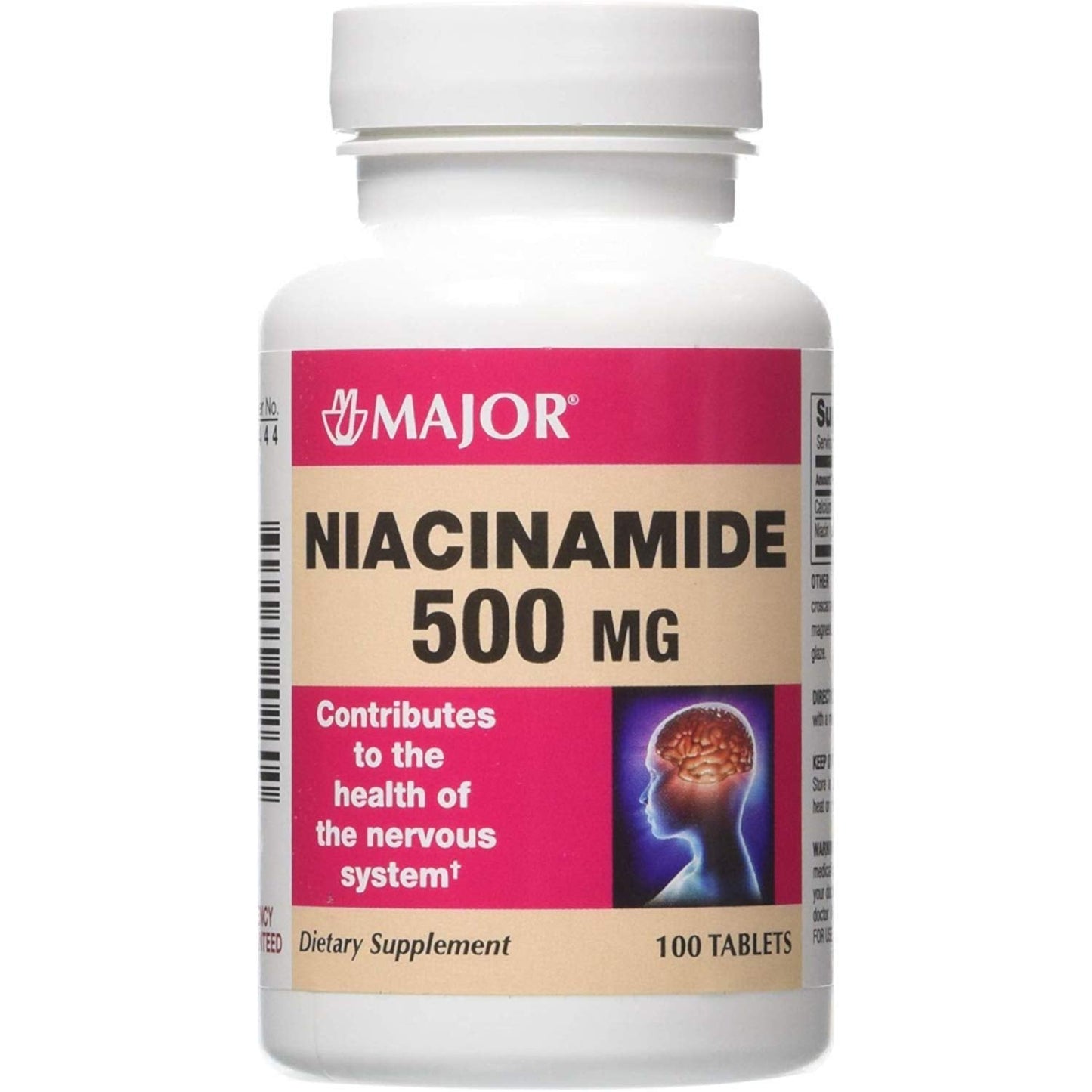 Major Pharmaceuticals Niacin Vitamin B3 500 Mg Tablets