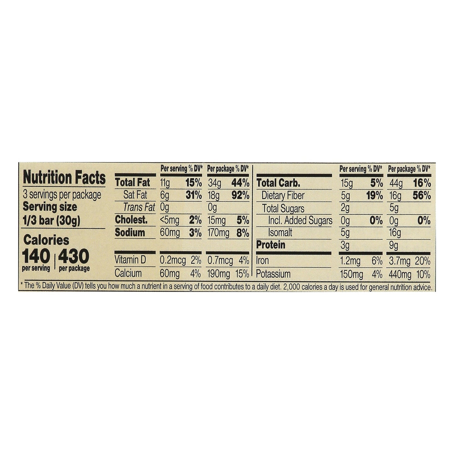 Chocolove XO Milk Chocolate Salted Peanut Butter Bar - 3.2 Oz (Case of 10)