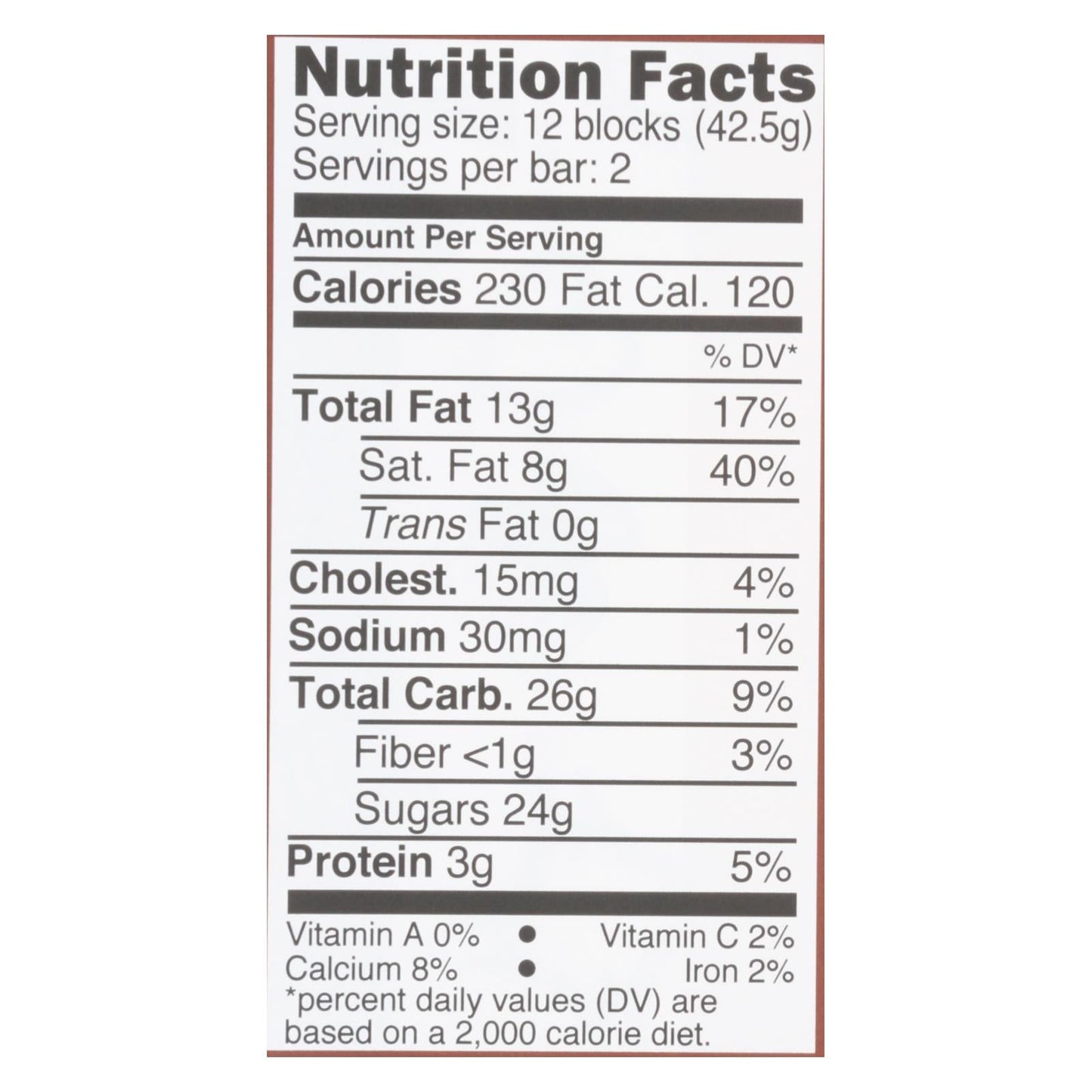 Divine Bar Milk Chocolate 3 Oz Case of 12