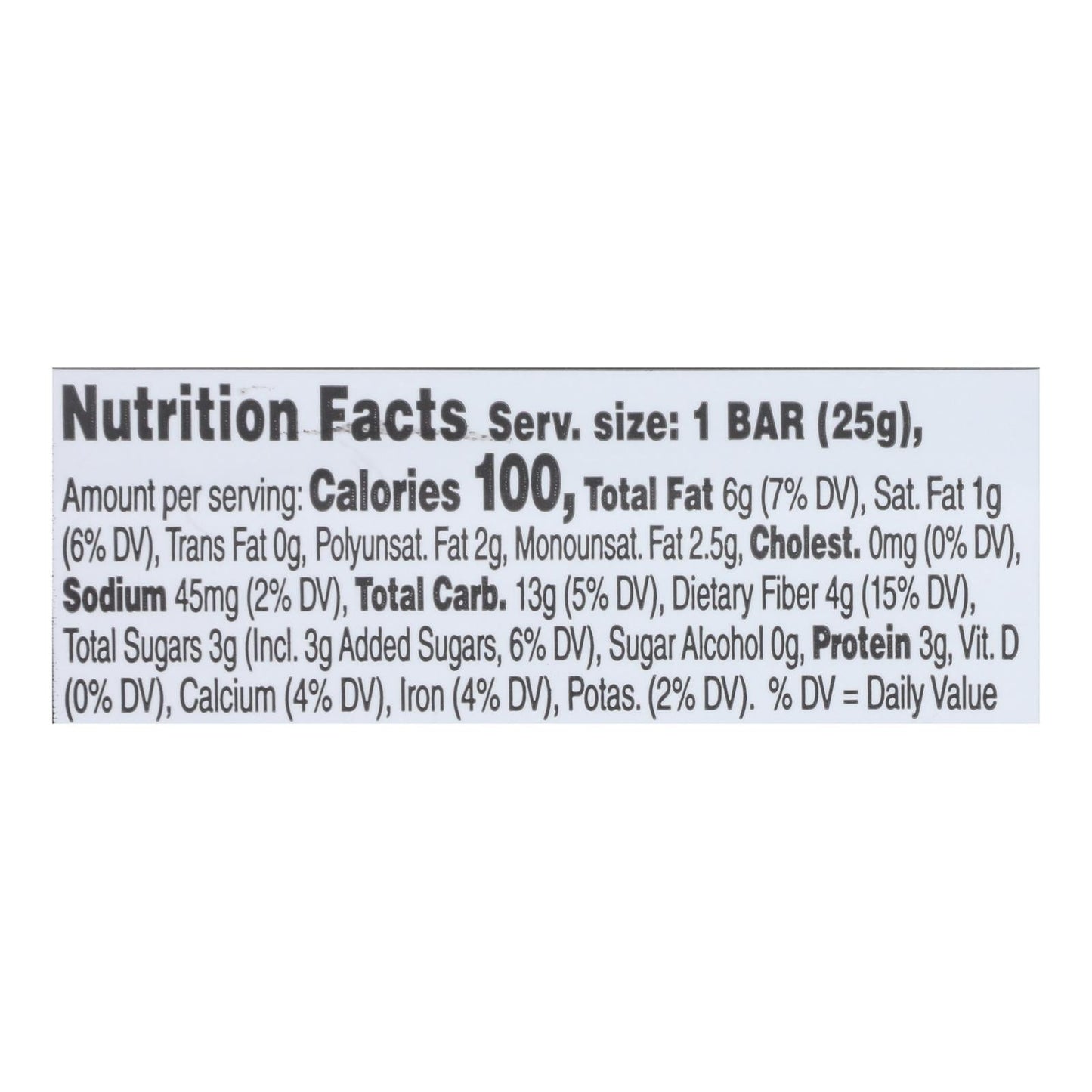 Health Warrior Chia Bar - Chocolate Peanut Butter - 0.88 Oz Bars - 15 Count Case