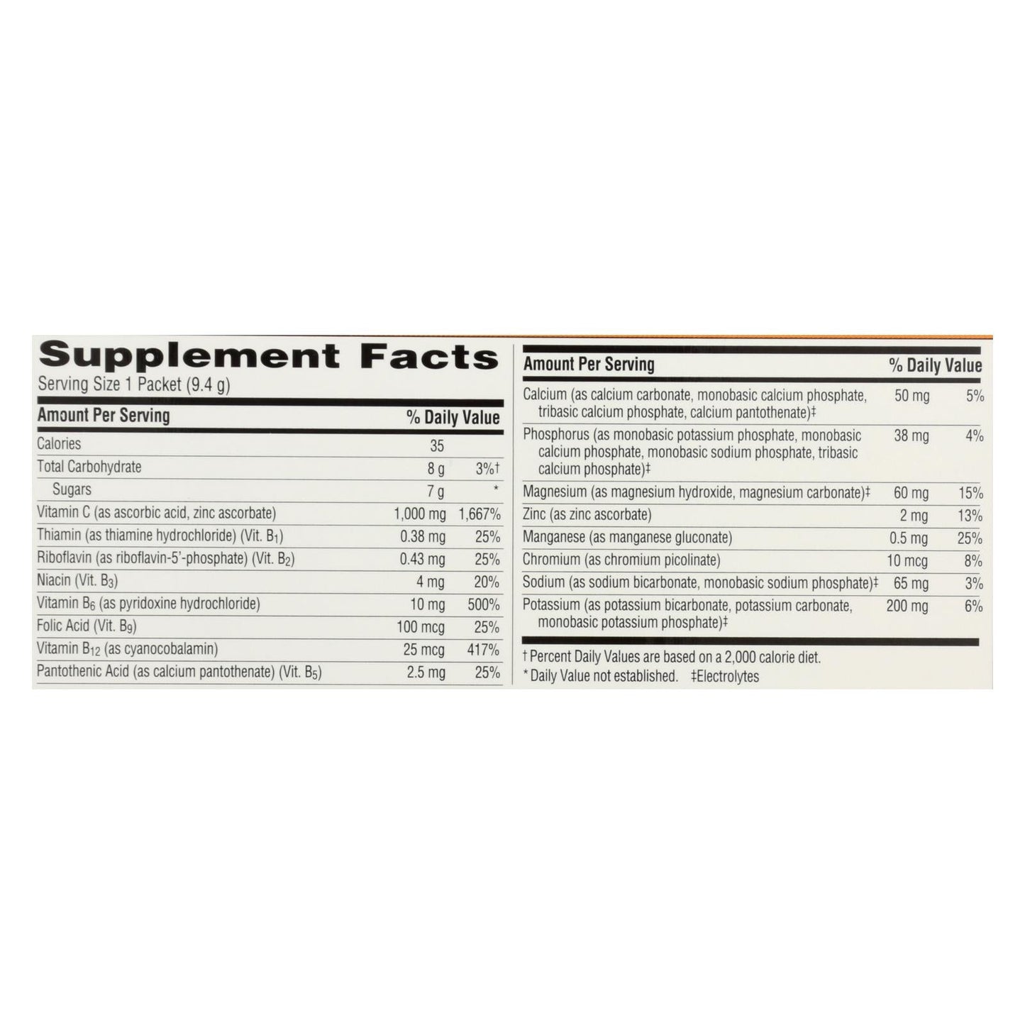 Emergen-C Tangerine Vitamin C Supplement - 30 Count (Case of 3)