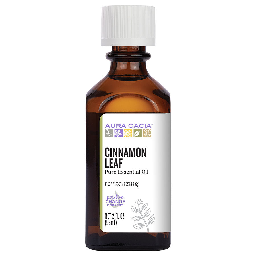 Aura Cacia Cinnamon Leaf Essential Oil, Revitalizing, 2 Fl Oz
