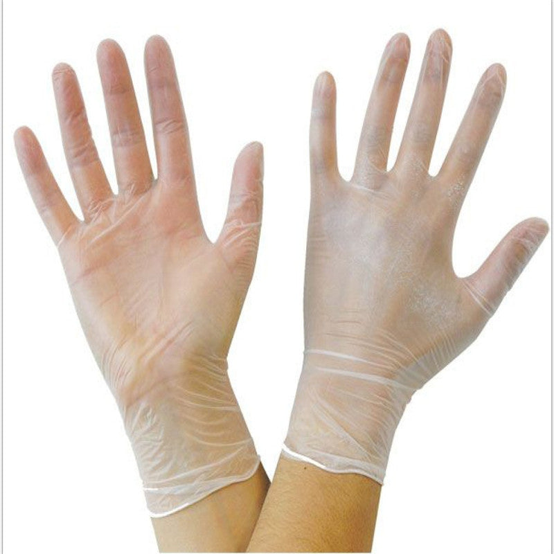 General Purpose Clear Vinyl Disposable Gloves Medium 50 pairs /100 pcs /Box by VistaShops