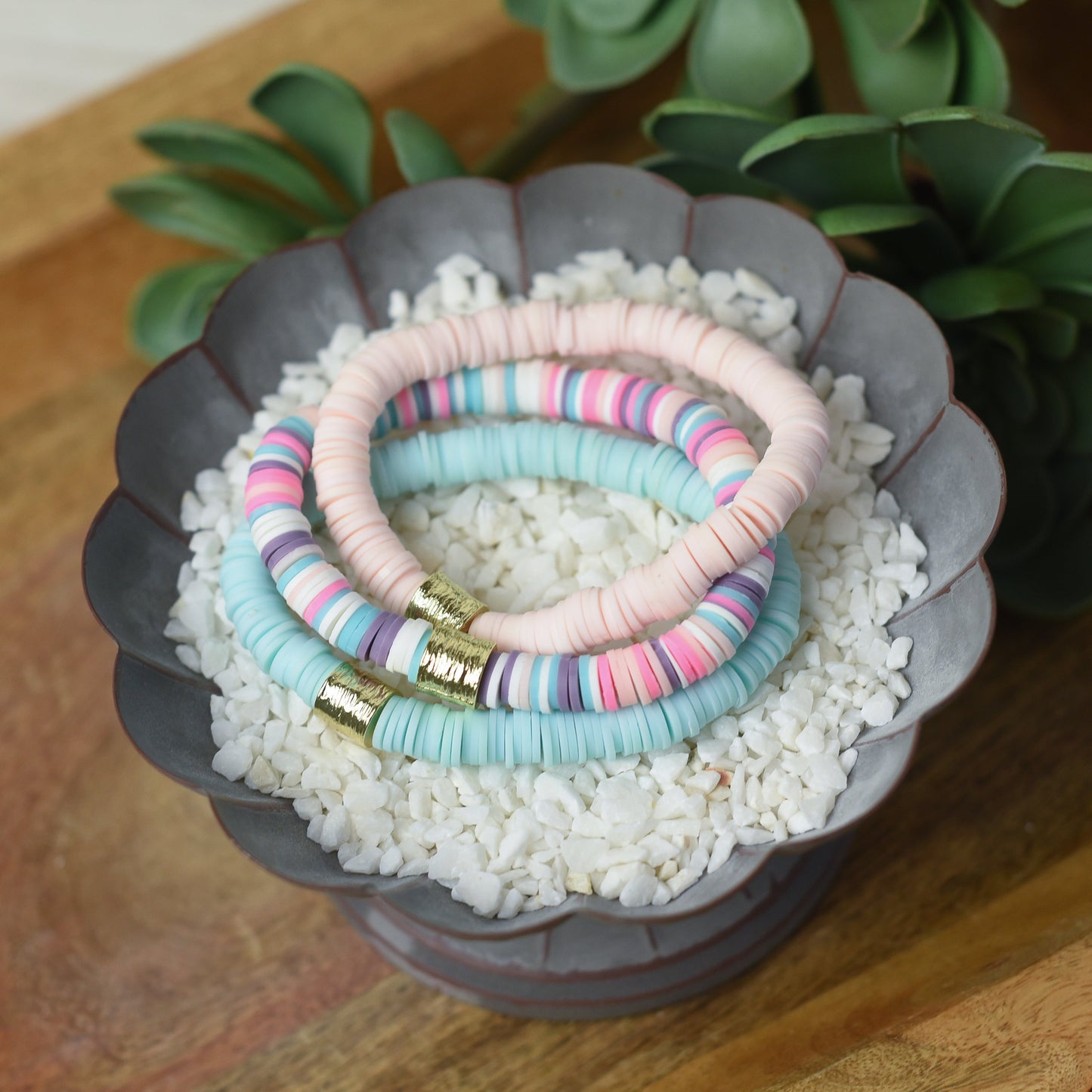 Kendra Silicone Disc Stretch Bracelet