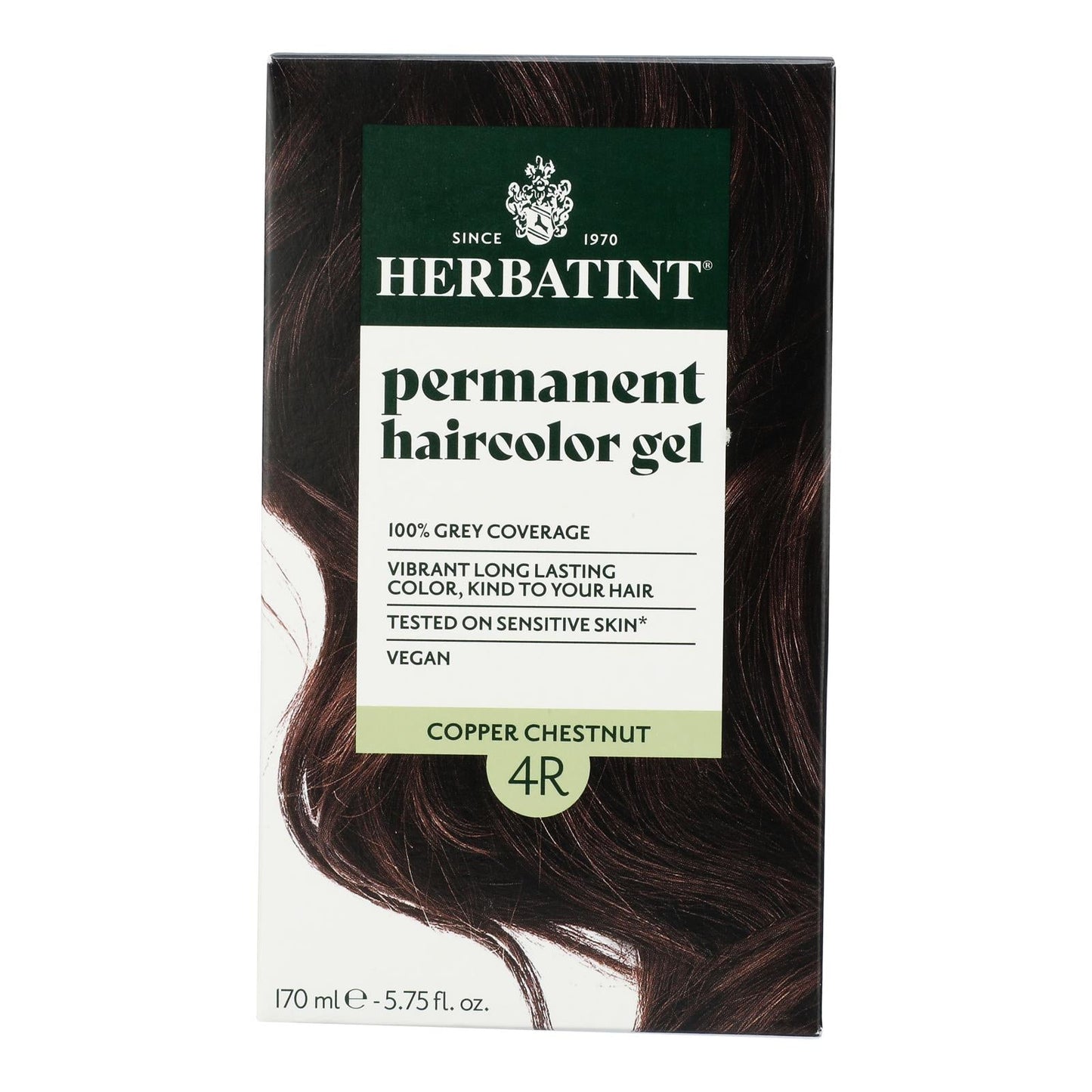 Herbatint 4R Copper Chestnut Hair Color Gel - Natural, Permanent Dye - 5.75 fl oz