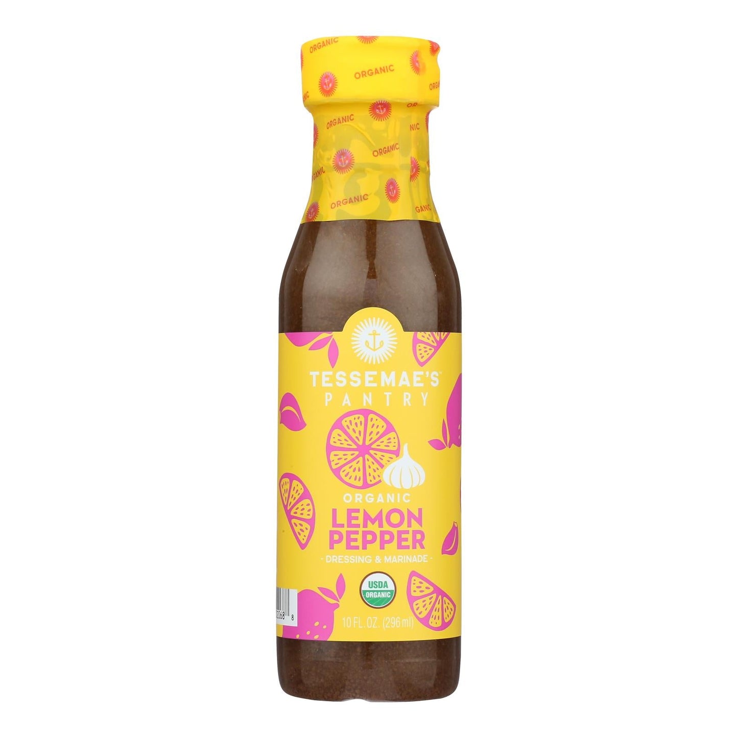Tessemae's Lemon Pepper Dressing (Pack of 6) - 10 Fl Oz - All Natural & Flavorful