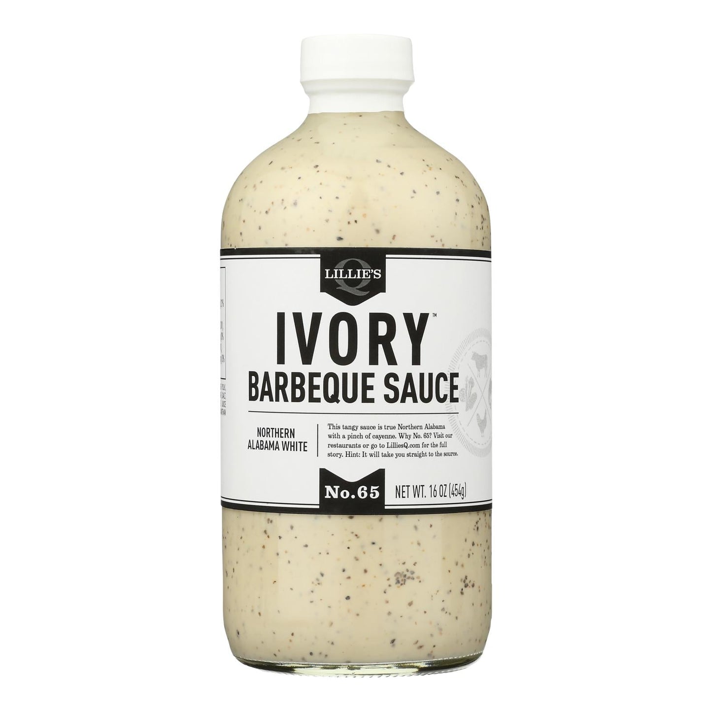Lillie's Q Ivory BBQ Sauce (Pack of 6) - 16 oz - Tangy & Creamy White Sauce