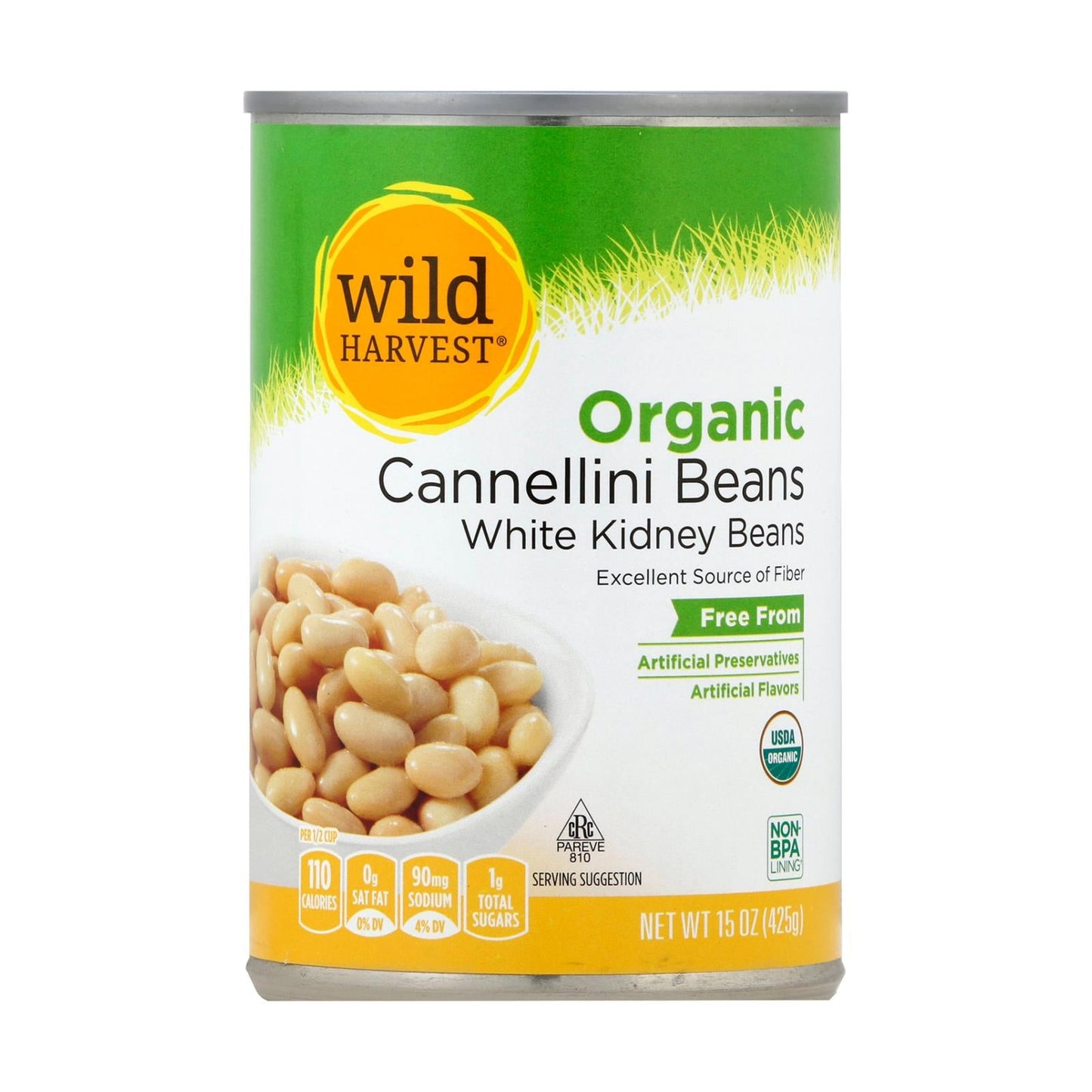 Wild Harvest Canellini Beans - 15 oz (Pack of 12)