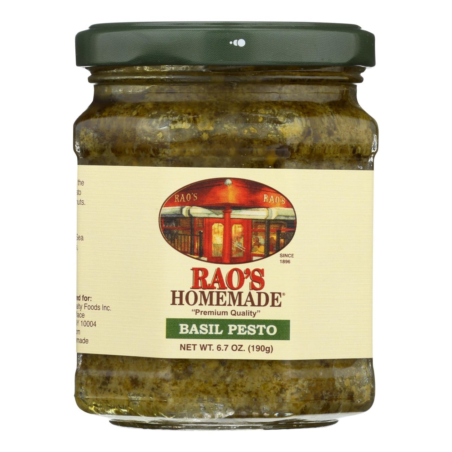 Rao's Homemade Basil Pesto Sauce - (Pack of 6) 6.7 Oz - Authentic Italian Flavor