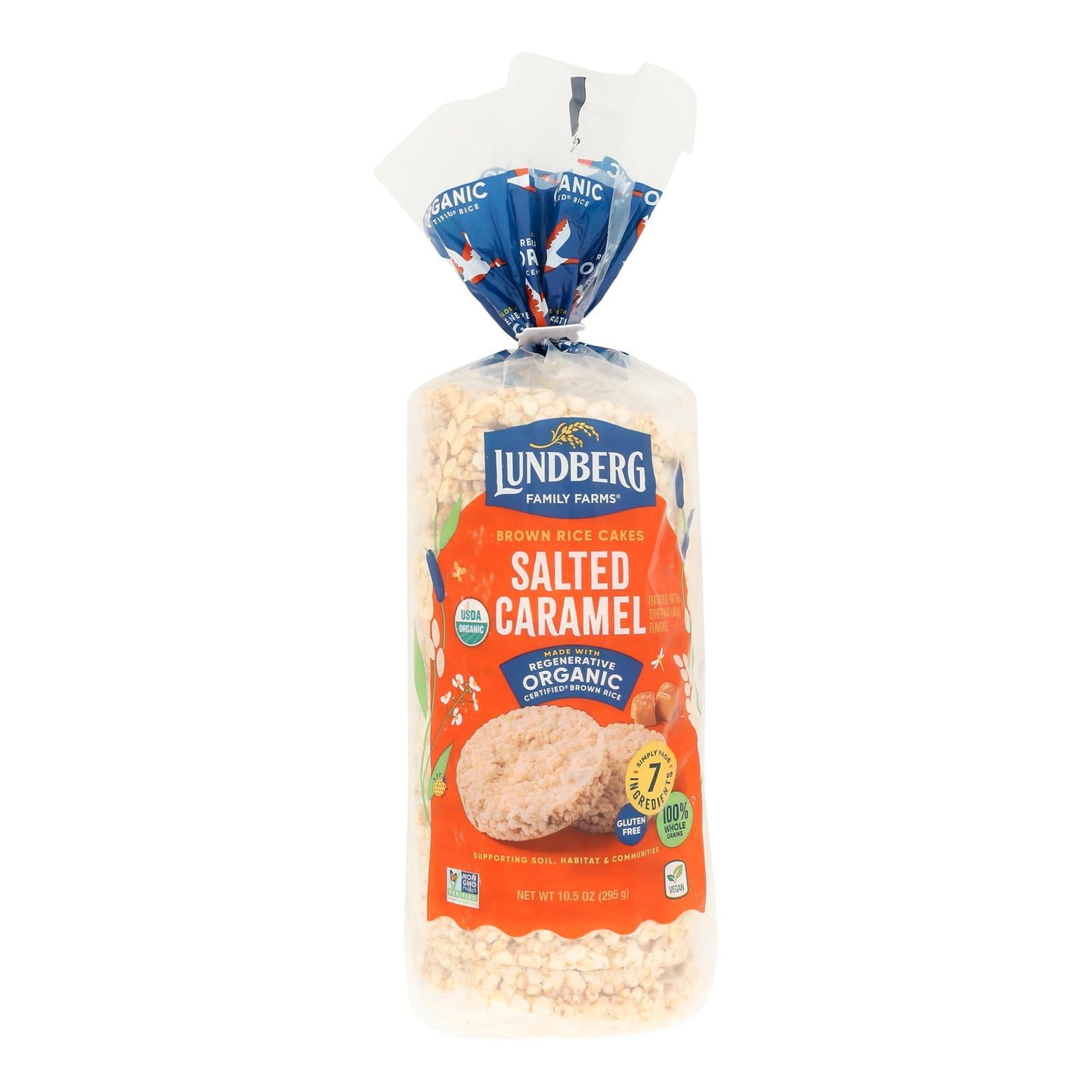 Lundberg Salted Caramel Rice Cakes - 6 x 10.5 oz - Organic Gluten-Free Snack