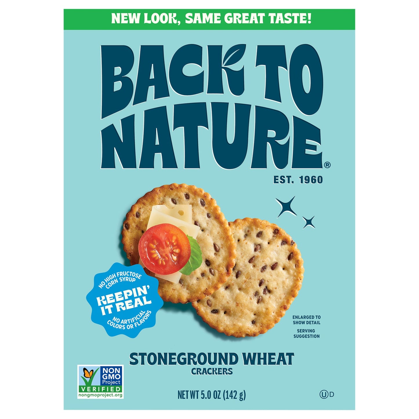 Back to Nature Stoneground Wheat Crackers, Original, 5 oz (Pack of 6)
