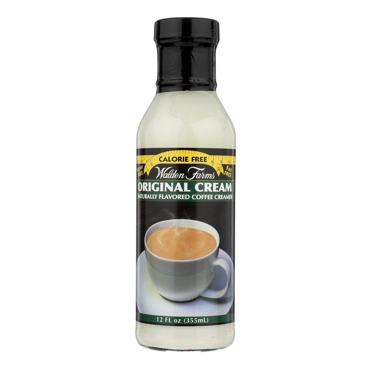 Walden Farms Sugar-Free Original Coffee Creamer, 6 x 12 fl oz - Zero Calorie, Keto Friendly