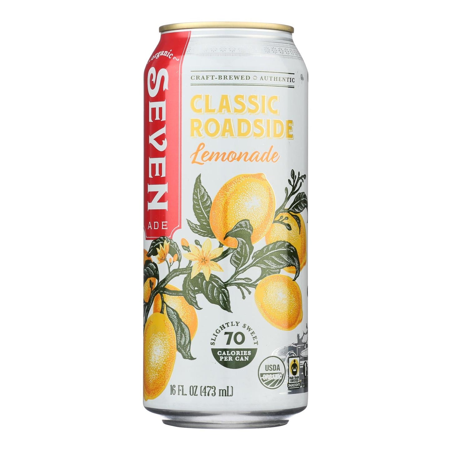 Seven Teas Lemonade Organic Classic Roadside, 12-16 fl oz (Pack of 7)