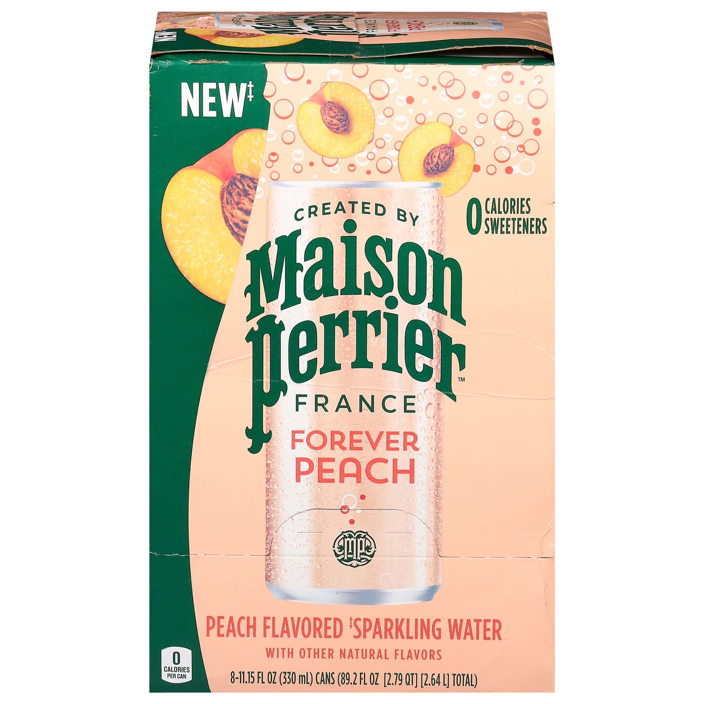 Maison Perrier Peach Sparkling Water - 3 x 8/11.15oz
