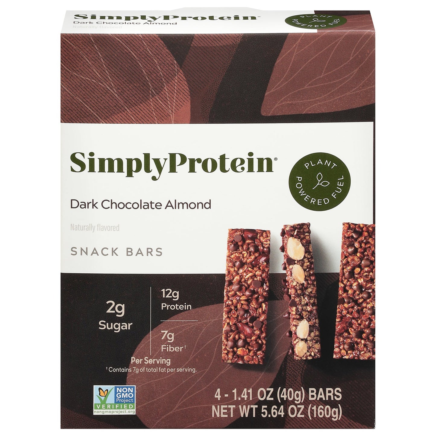 Simply Protein Dark Chocolate Almond Protein Bars - Pack of 6 (4 x 1.41 oz Bars Each)