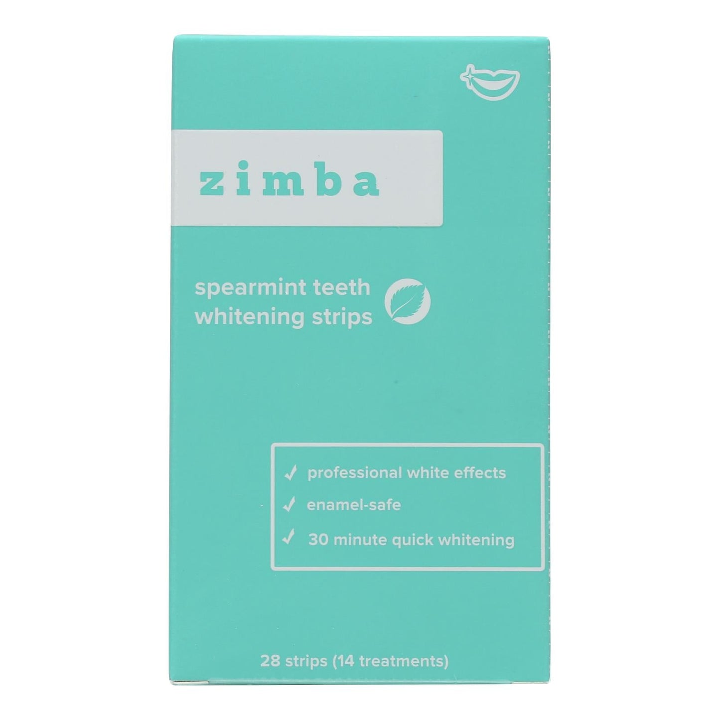 Zimba Coconut Teeth Whitening Strips, Enamel-Safe Formula, Case of 6 (28 Strips Each)
