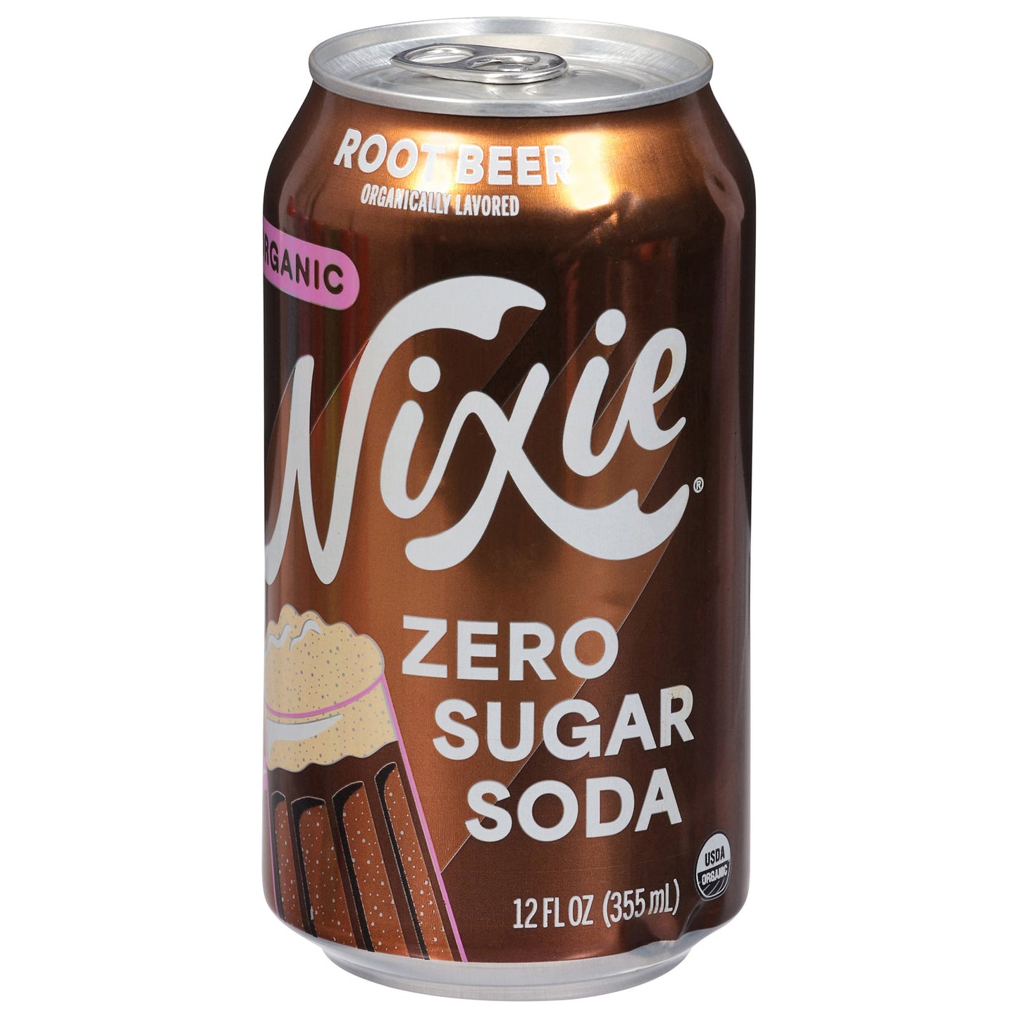 Nixie Sparkling Water Organic Root Beer - Zero Sugar - 12 fl oz (12 Pack)