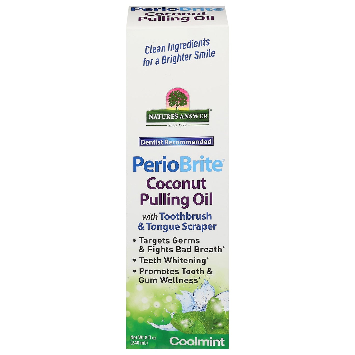 Nature's Answer Pulling Oil Cool Mint - 8 fl oz