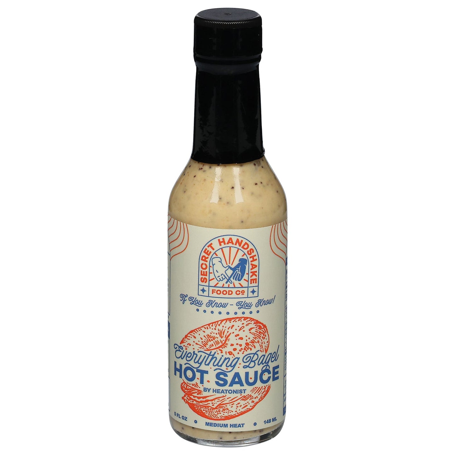 Secret Handshake Hot Sce Everything Bagel, Pack of 12-5 oz Frozen Bagels
