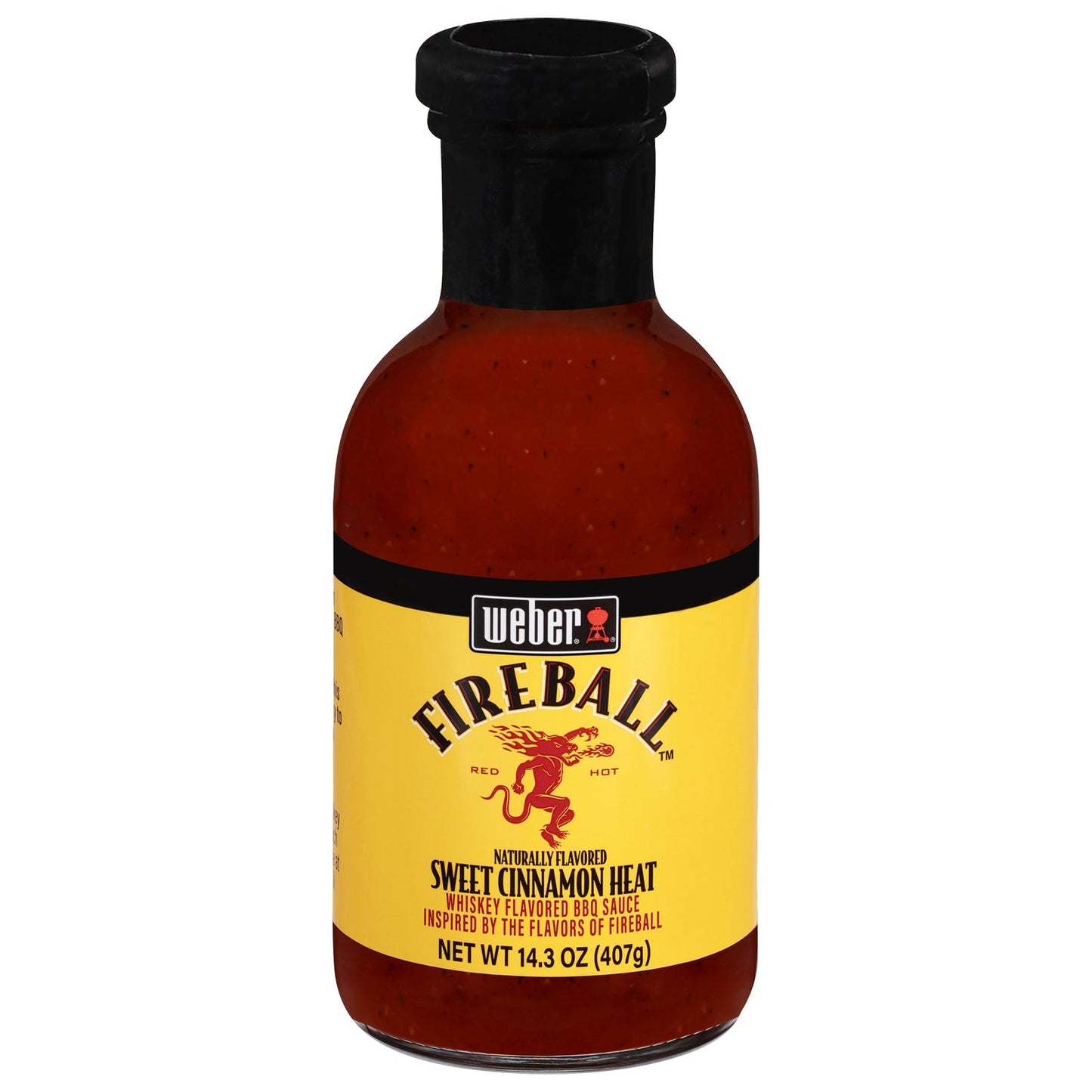 Weber Fireball BBQ Sauce (Pack of 6) - 14.3 oz - Spicy & Bold Flavor