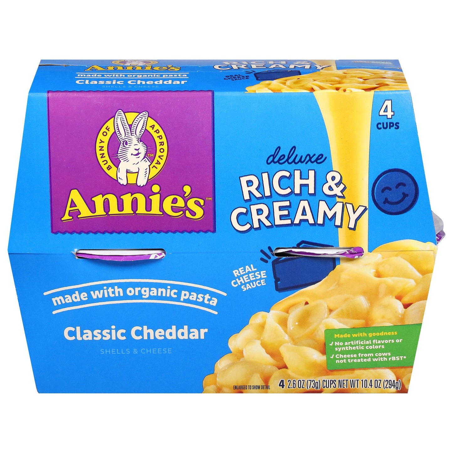 Annie's Homegrown Classic Shells & Cheddar Cheese Dinner - 6 of 4 oz.