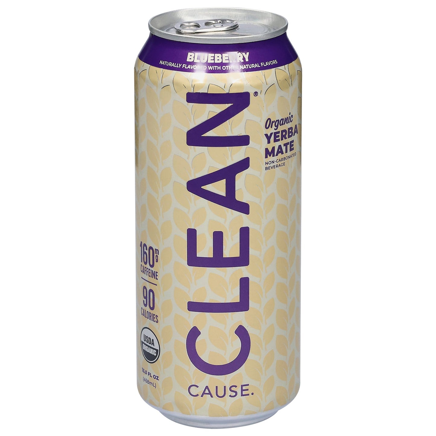 Clean Cause Yerba Mate Organic Blueberry - 12 x 15.5 fl oz - Case