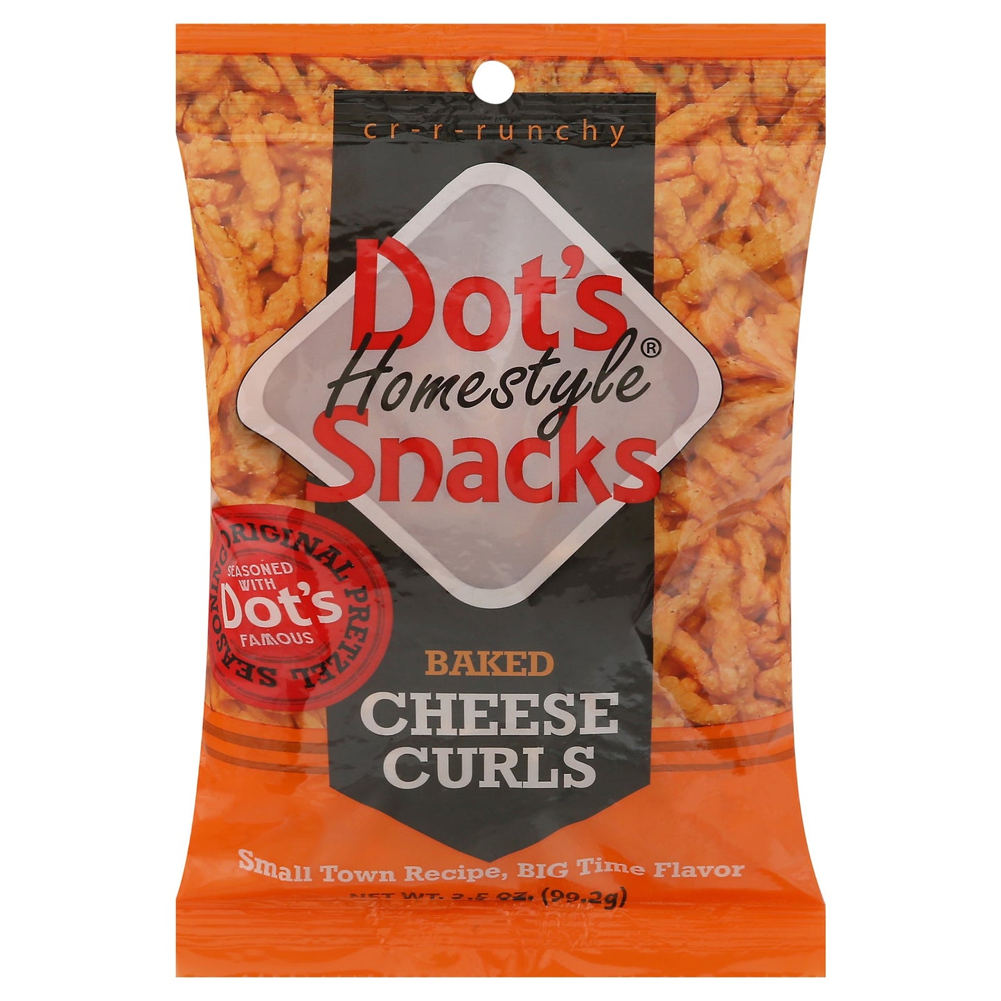Dot's Pretzels Baked Cheese Curls - 10 x 3.5 Oz - Crispy Cheddar Snack Packs