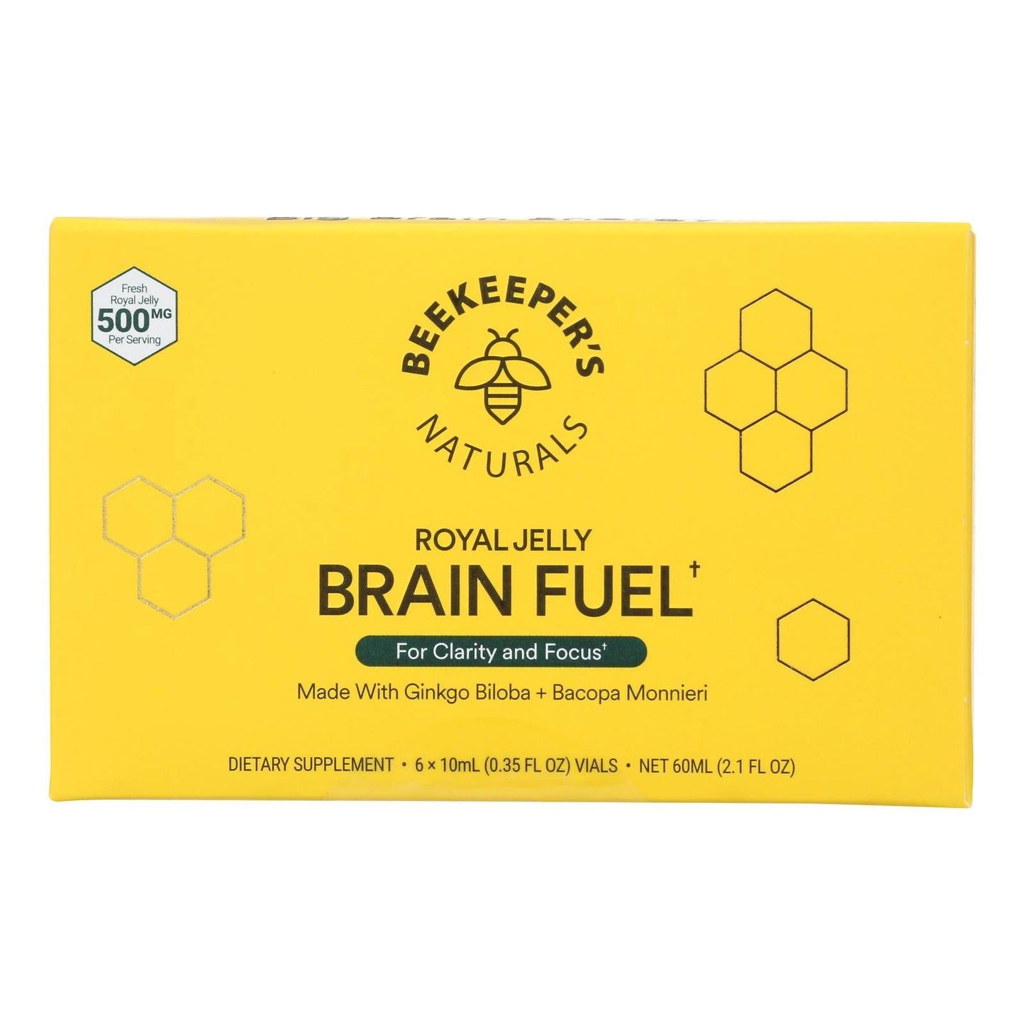 Beekeepers Naturals - Royal Jelly - Brain Fuel 5.2 Oz