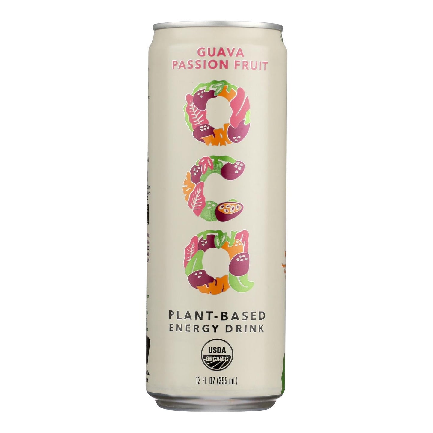 OCA Guava Passion Fruit Energy Drink – 12 fl oz (Case of 12) – Natural Clean Energy