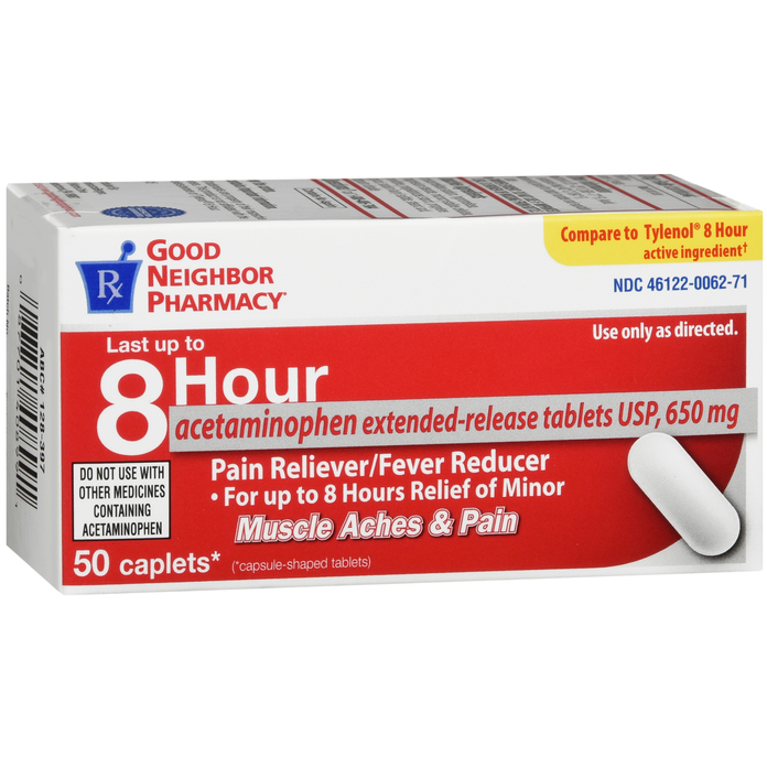 GNP Acetaminophen 650 Mg 8 Hour ER